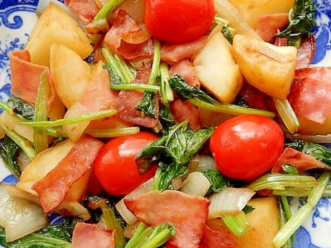 焼き肉のタレで5分!?ふかしたジャガ芋の炒め物♪